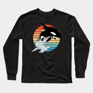 Hammerhead shark and orca Long Sleeve T-Shirt